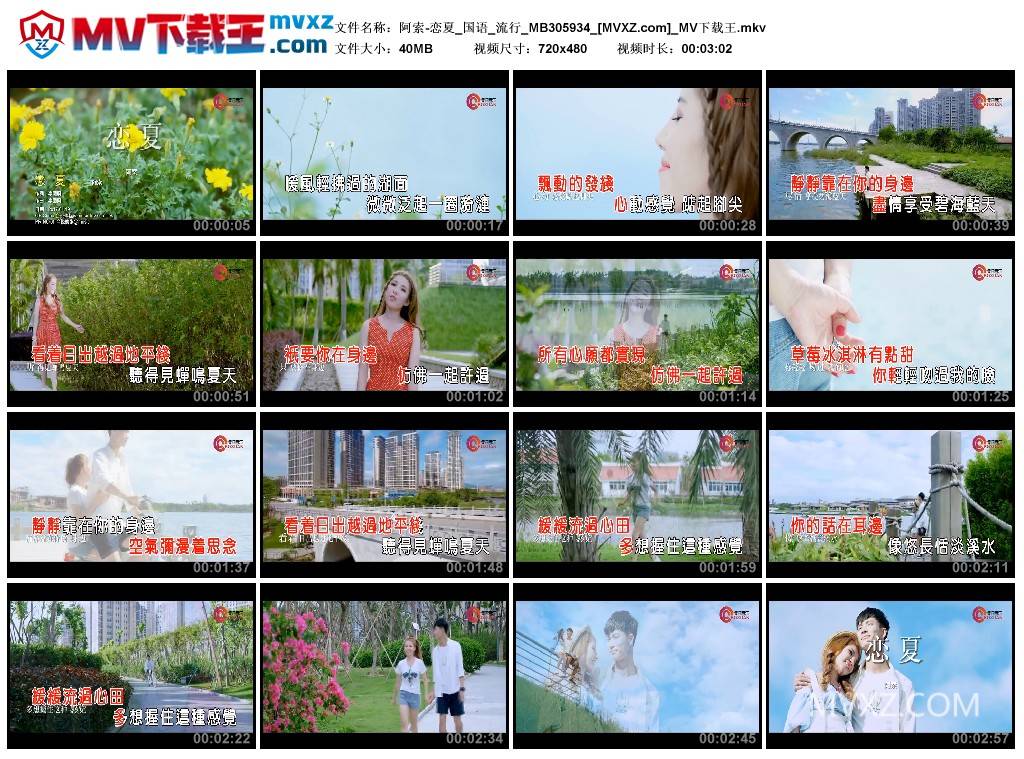 阿索-恋夏_国语_流行_MB305934